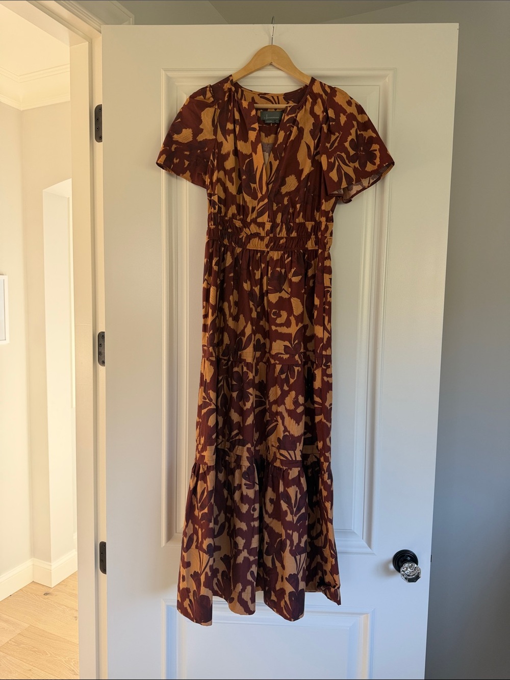 Anthropologie Floral Maxi Dress